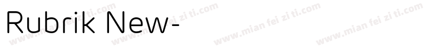 Rubrik New字体转换